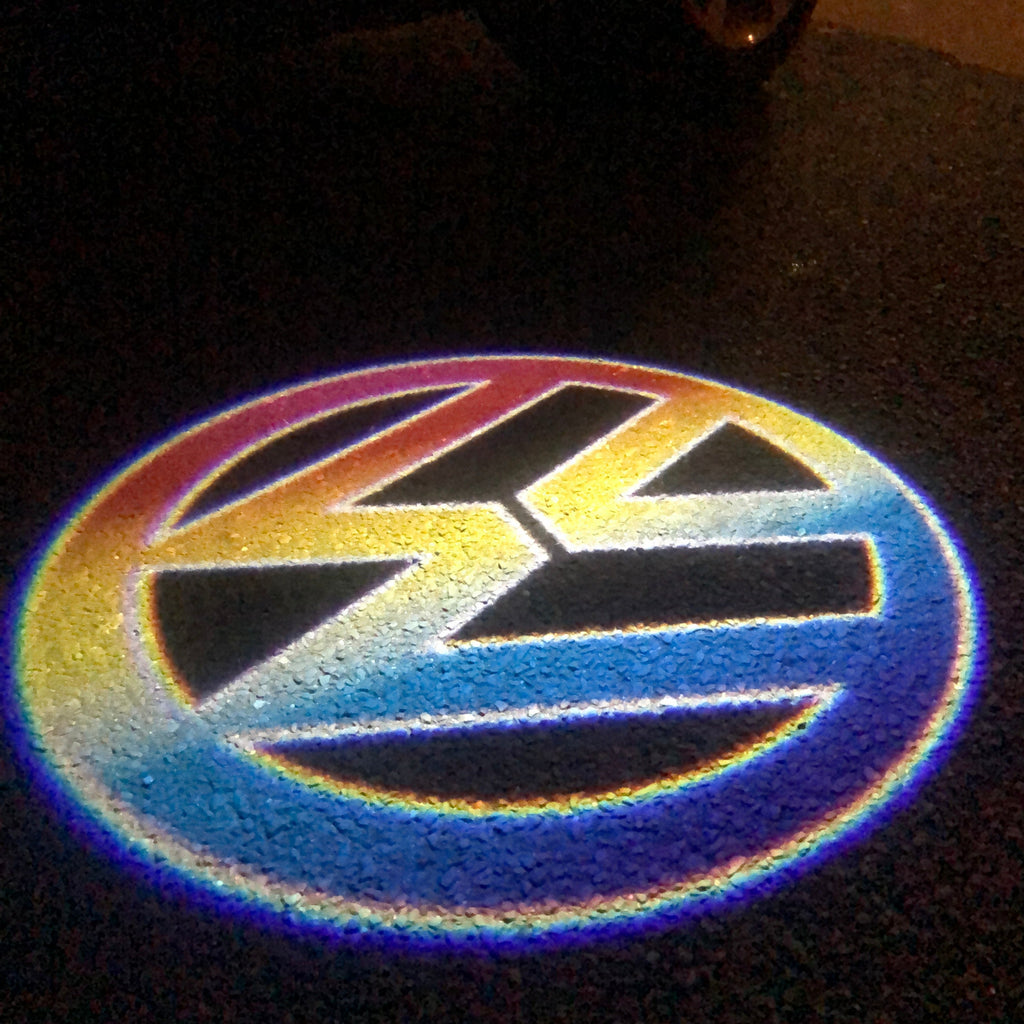 Feux de porte Volkswagen Logo Nr. 04 (quantité 1 = 2 films de logo / 2 lumières de porte）