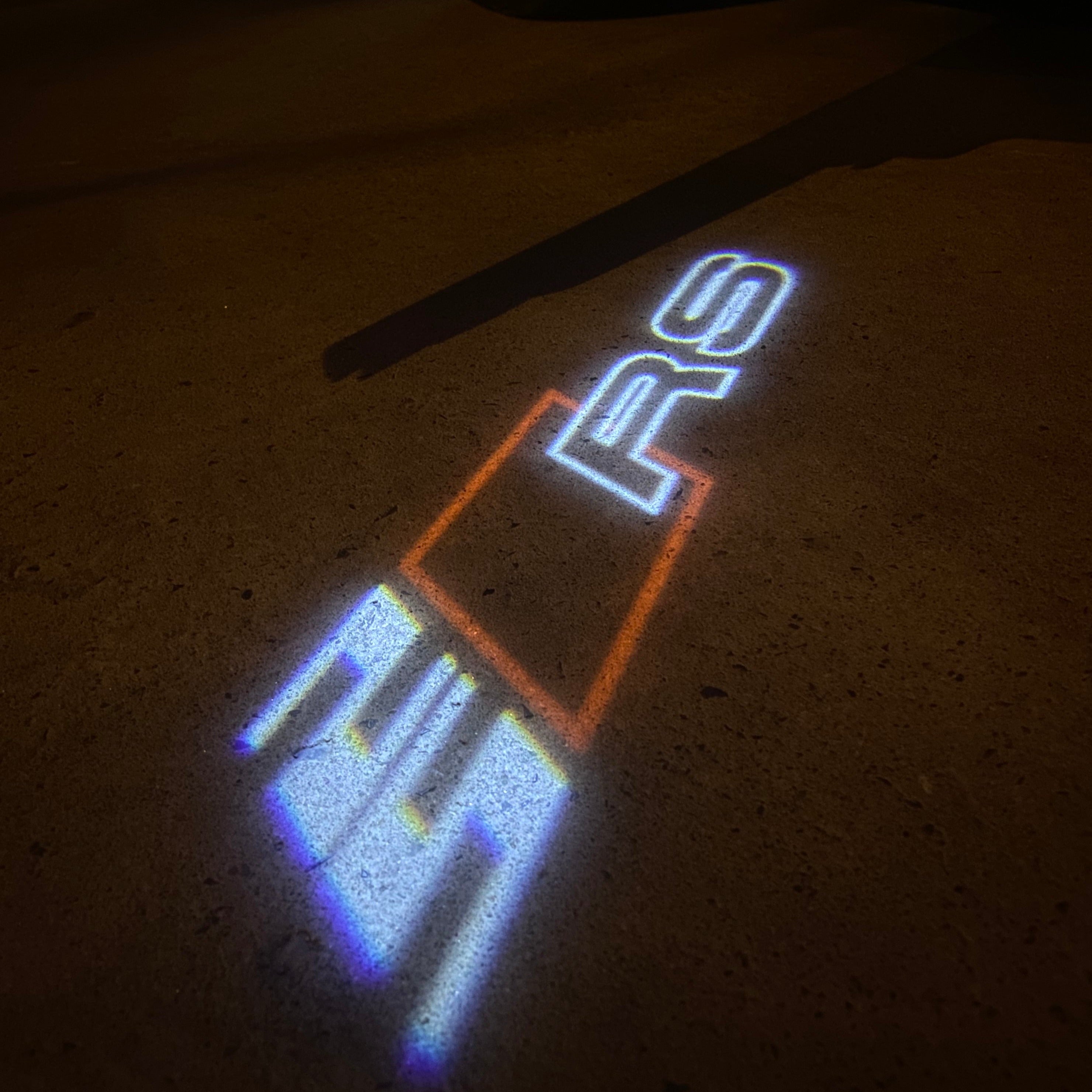 AUDI LOGO PROJECTOT LIGHTS Nr.19 (quantità 1 = 2 Logo Films /2 luci porta)