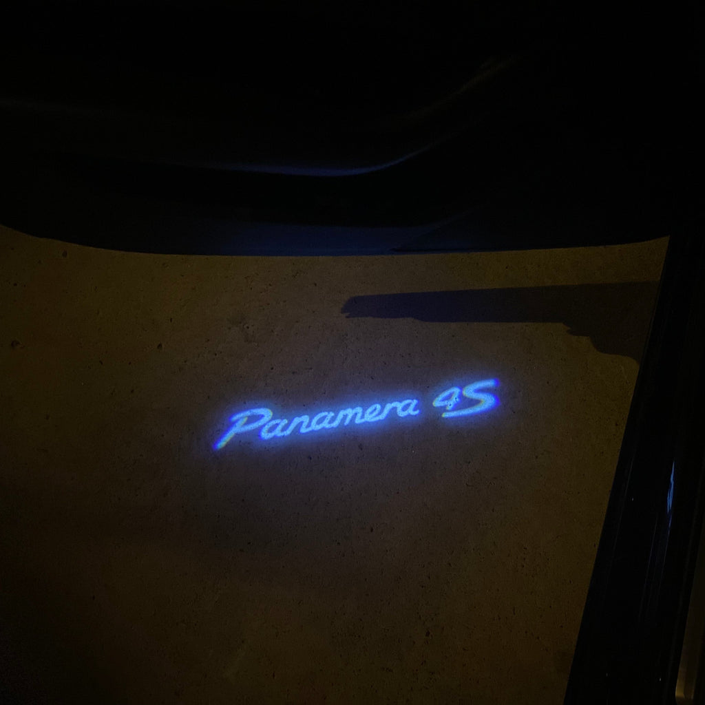 PORSCHE LOGO PROJECTOT LIGHTS Nr.84 (quantità 1 = 2 Logo Film / 2 luci porta)