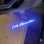 LUCES DE PROYECTO CON LOGOTIPO PORSCHE Boxster S No 17 (cantidad 1 = 2 Película de logotipo / 2 luces de puerta)