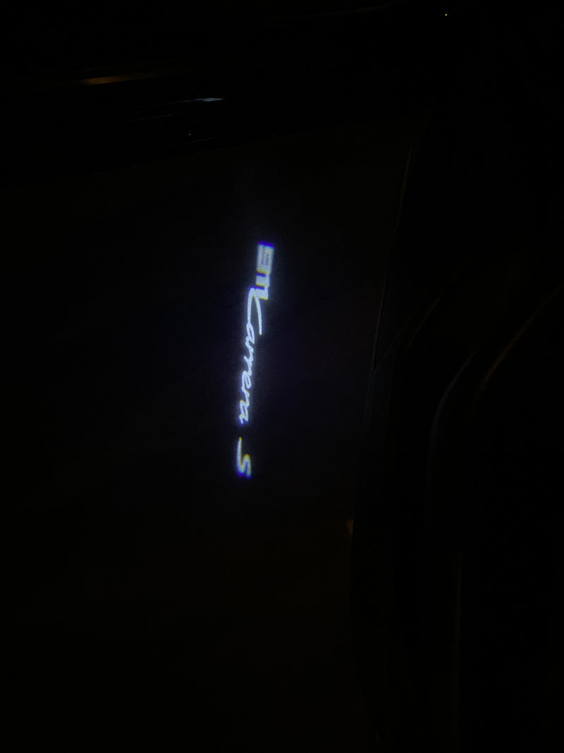 PORSCHE Carrera  LOGO PROJECTOT LIGHTS Nr.8084(quantity  1 =  2 Logo Film /  2 door lights)