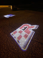 Volkswagen Türleuchten R Logo Nr. 149 (Menge 1 = 2 Logo-Folie / 2 Türleuchten)