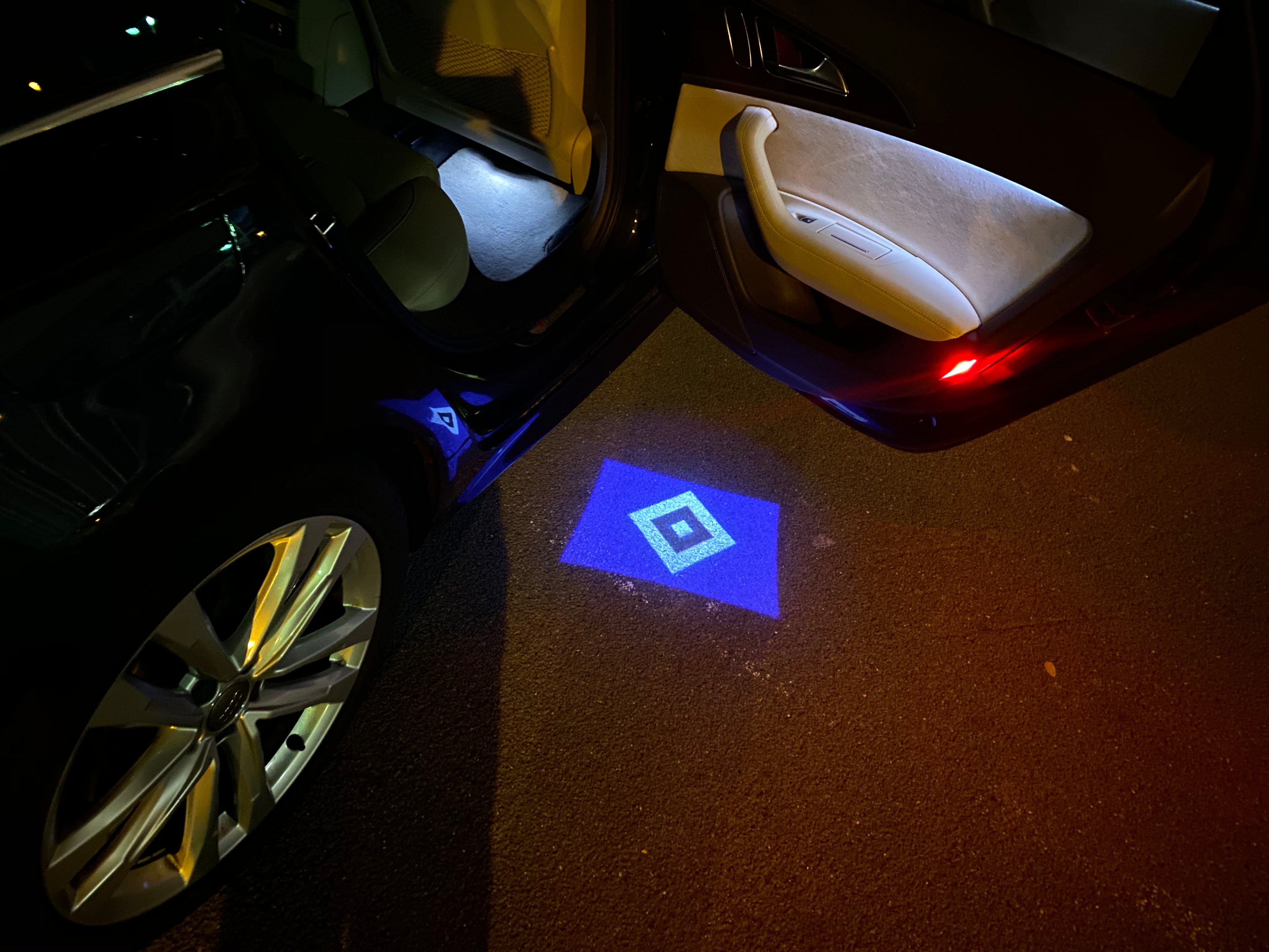 Fußball CLUB Logo Nr.258 (Menge 1 = 2 Logofilme /2 Türleuchten)