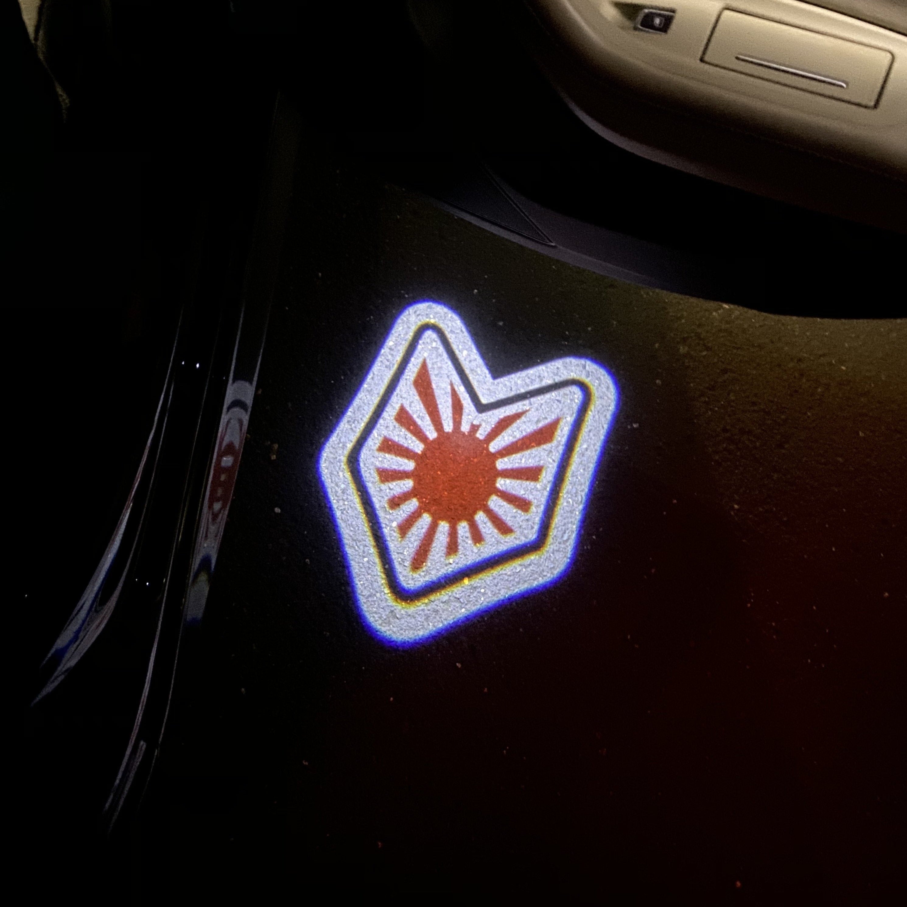 JDM LOGO PROJECTOT LIGHTS Nr.28 (quantity 1 = 1 sets/2 door lights)