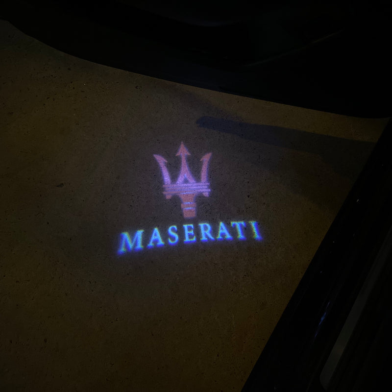 Maserati Original LOGO PROJECROTR LIGHTS Nr.02 (quantity 1 = 1 sets/2 door lights)