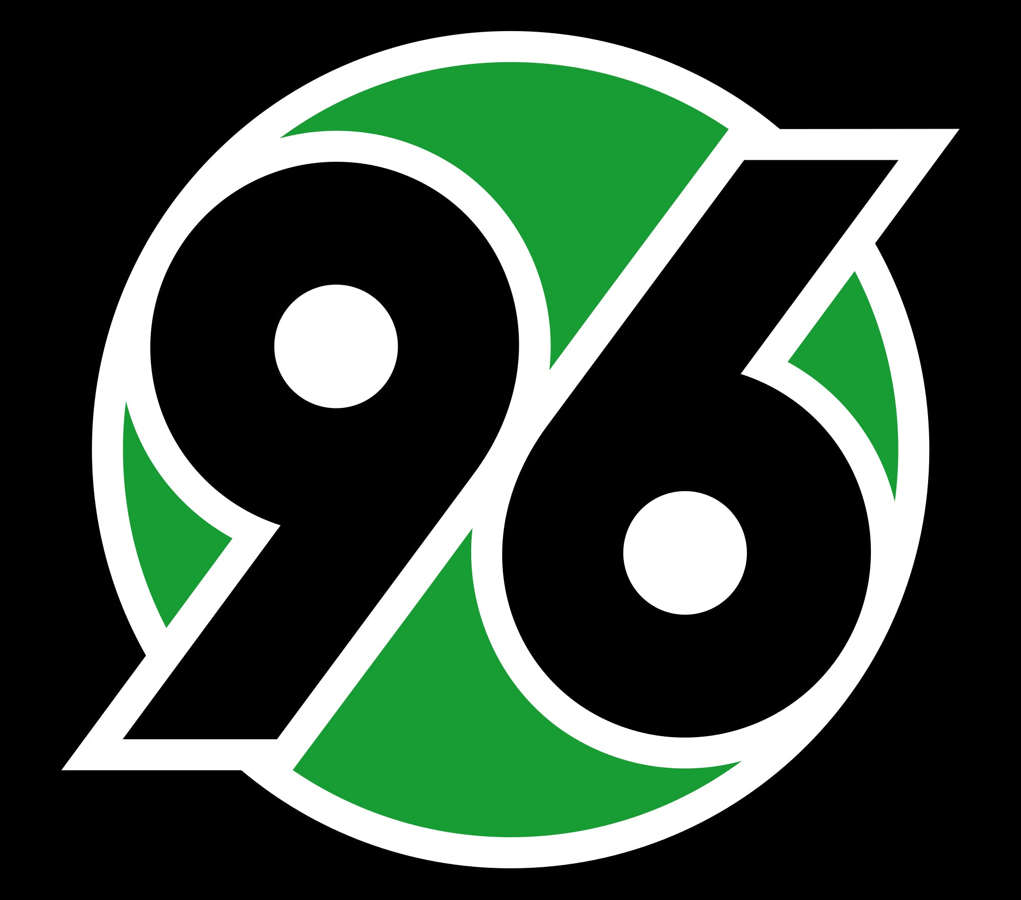 HANNOVER 96 Logo Nr.238 (Menge 1 = 2 Logo-Folien / 2 Türleuchten）