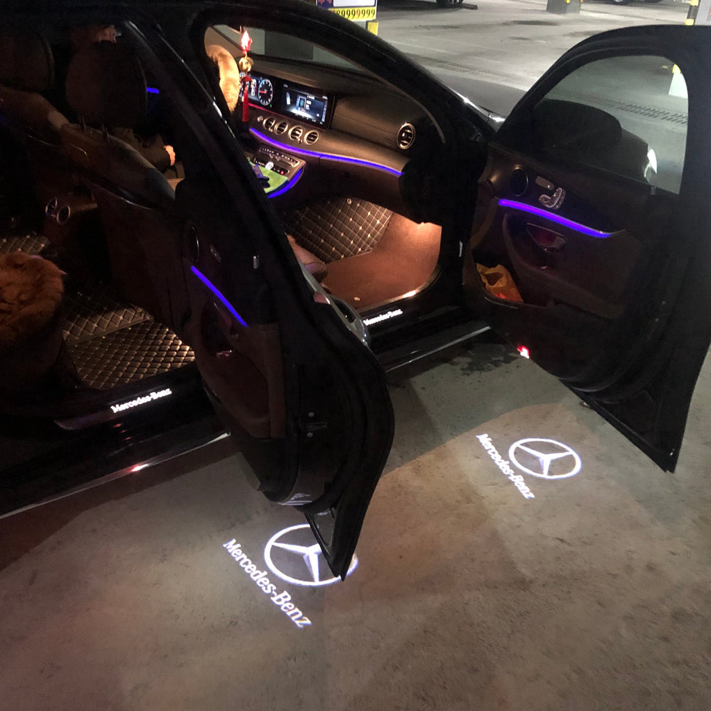 MERCEDES BENZ LOGO PROJECTOT LIGHTS Nr.03 (cantidad 1 = 1 juego/2 luces de puerta)