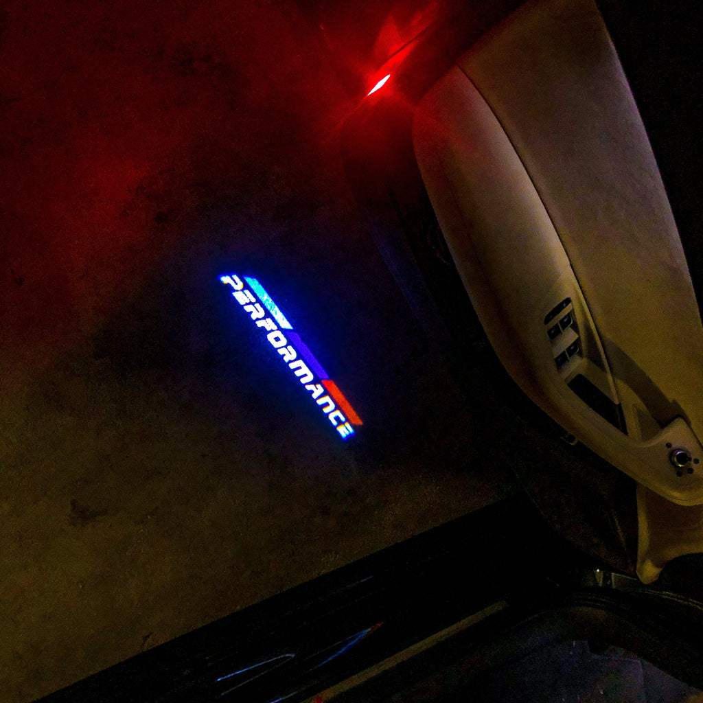 BMW PERFORMANCE LOGO PROJECTOT LIGHTS Nr.12 (cantidad 1 = 1 juego/2 luces de puerta)