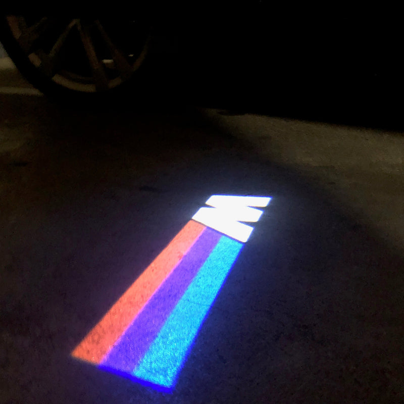 BMW M LOGO PROJECTOT LIGHTS Nr.13 (quantity 1 = 1 sets/2 door lights)