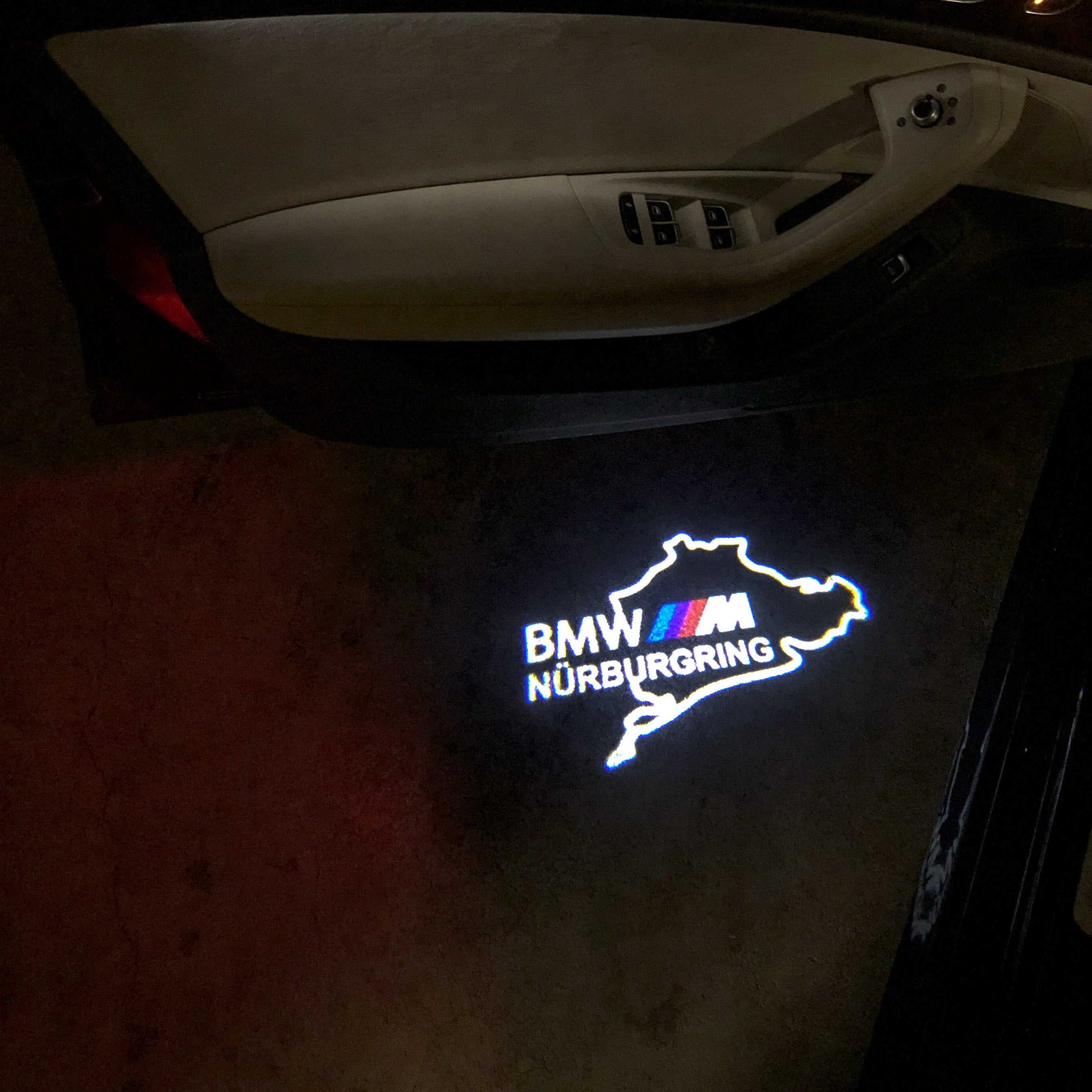 BMW NÜRBURGRING LOGO PROJECTOT LIGHTS Nr.08 (Menge 1 = 1 Sets/2 Türleuchten)