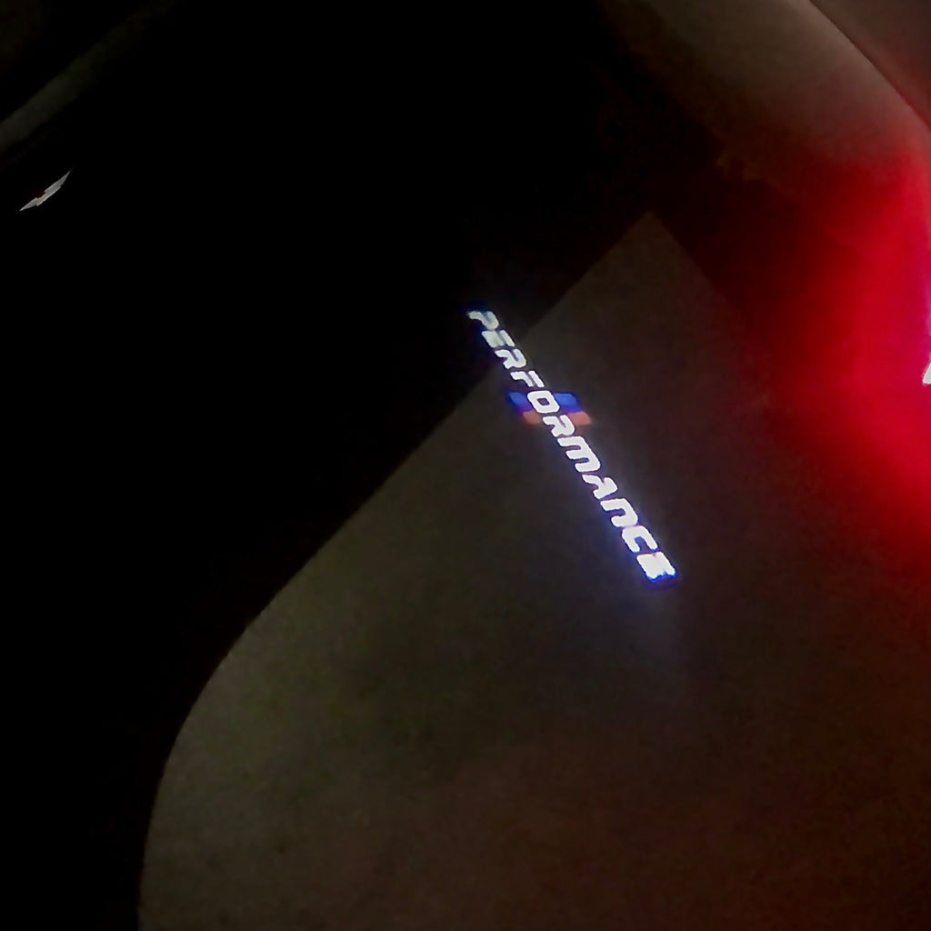 BMW PERFORMANCE LOGO PROJECTOT LIGHTS Nr.14 (quantità 1 = 1 set/2 luci porta)