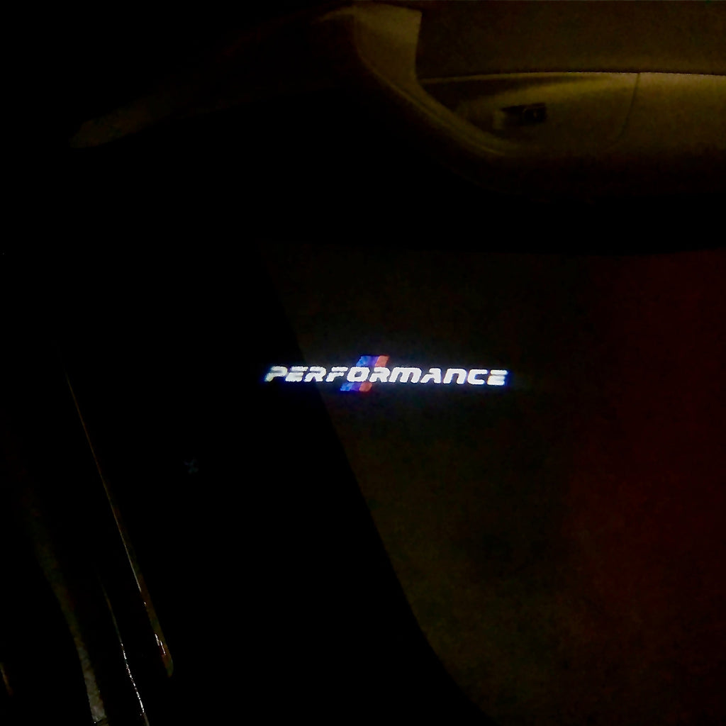 BMW PERFORMANCE LOGO PROJECTOT LIGHTS Nr.14 (quantità 1 = 1 set/2 luci porta)