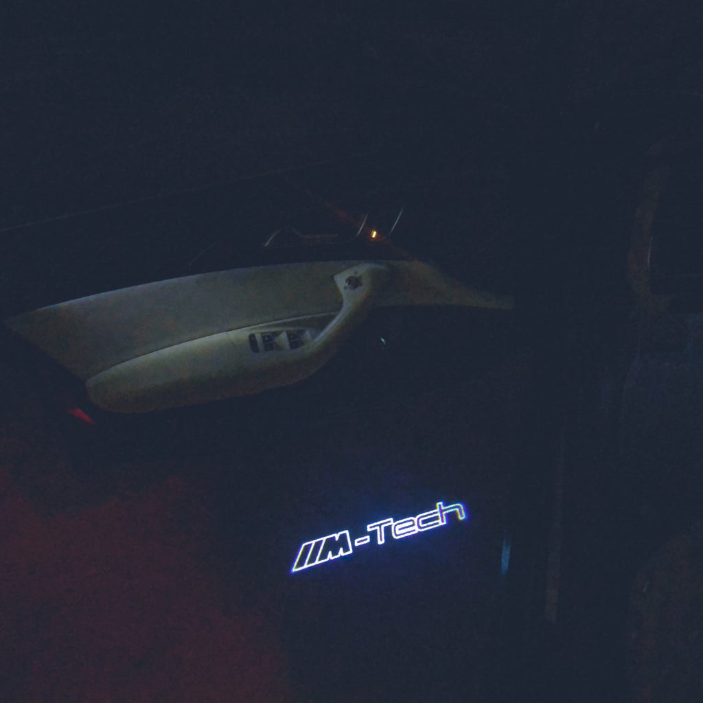 BMW M-TECH LOGO PROJECTOT LIGHTS Nr.16 (cantidad 1 = 1 juego/2 luces de puerta)
