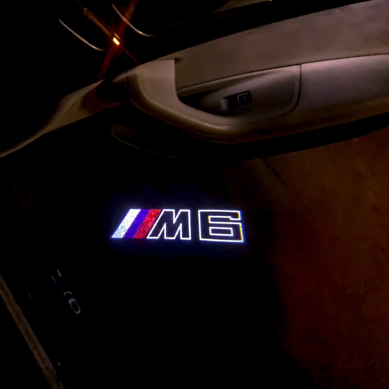 BMW M6 LOGO PROJECTOT LIGHTS Nr.04 (quantité 1 = 1 ensemble/2 feux de porte)