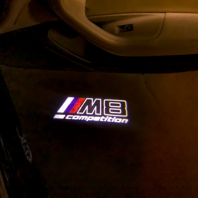 BMW M8 LOGO PROJECTOT LIGHTS Nr.05 (quantity 1 = 1 sets/2 door lights)