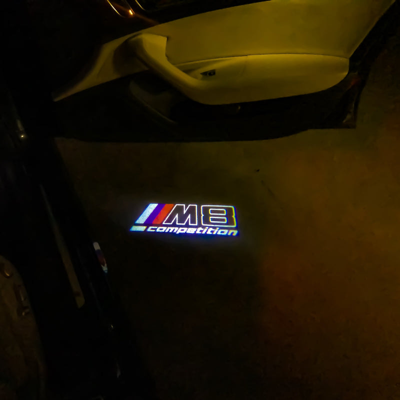 BMW M8 LOGO PROJECTOT LIGHTS Nr.05 (cantidad 1 = 1 juego/2 luces de puerta)