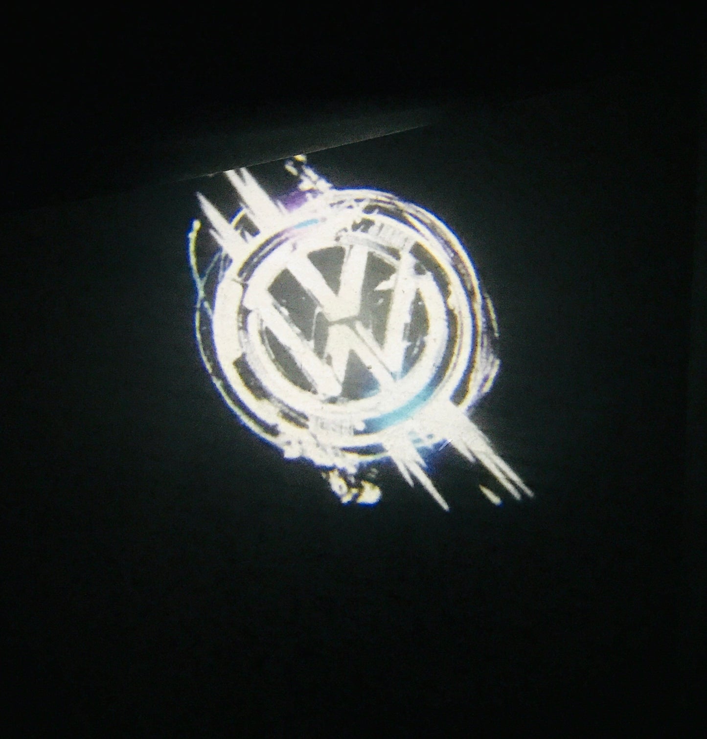 Volkswagen Türleuchten Logo Nr. 146 (Menge 1 = 2 Logo-Folie / 2 Türleuchten）