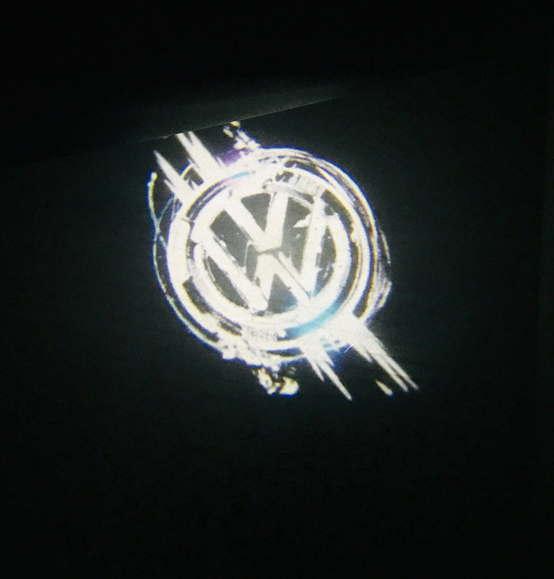 Volkswagen Door lights Original Logo  Nr. 146 ( quantity 1 = 2 logo film / 2 door lights）