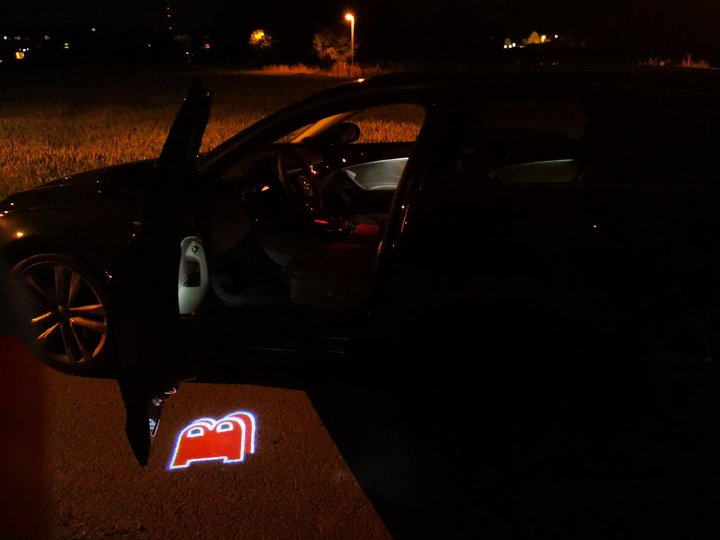 MERCEDES BENZ BRABUS LOGO PROJECTOT LIGHTS Nr.35 (quantità 1 = 1 set/2 luci porta)