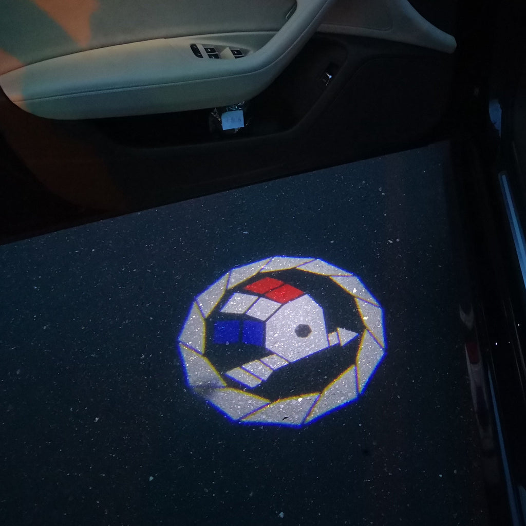 SKODA LOGO PROJECTOT أضواء Nr.15 (كمية 1 = 2 شعار فيلم / 2 أضواء الباب)