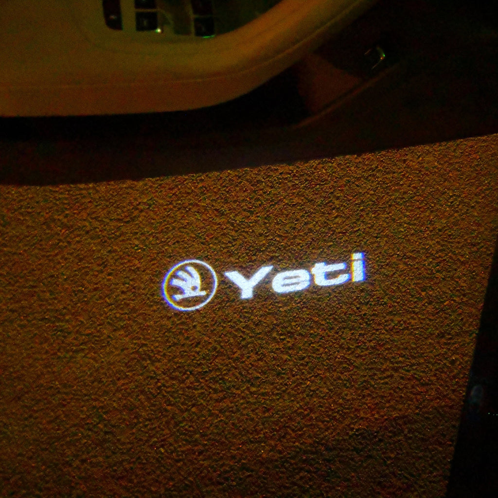 SKODA LOGO PROJECTOT LIGHTS Nr.88 (quantité 1 = 2 Logo Film / 2 feux de porte)