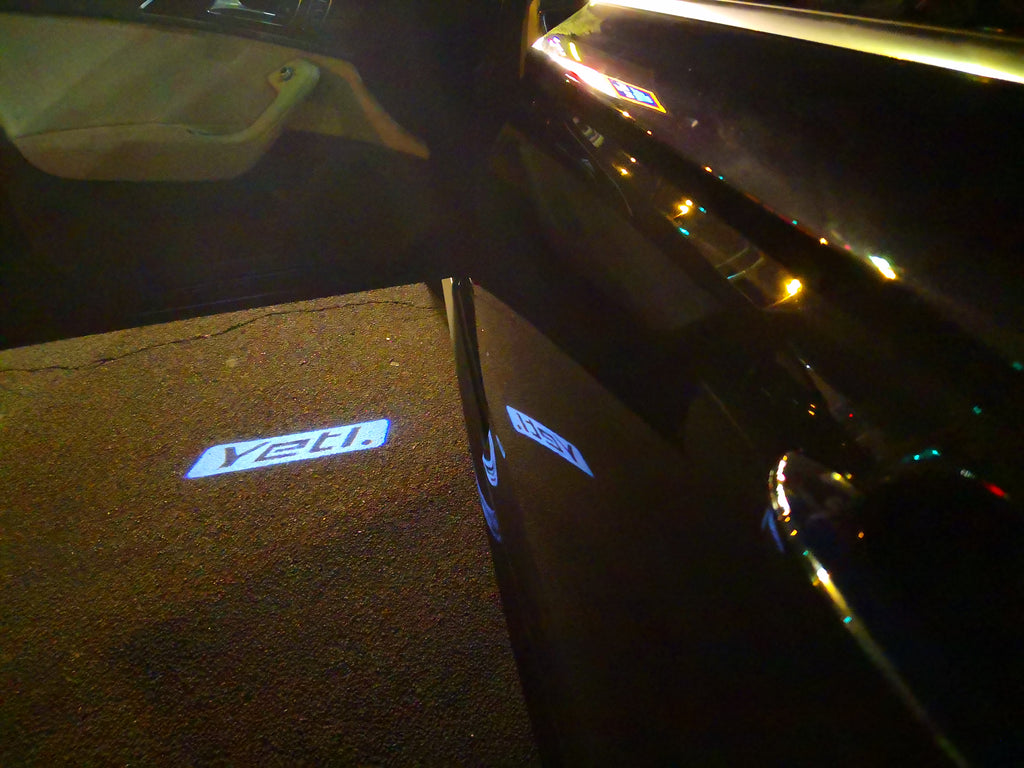 SKODA YETI LOGO  LIGHTS Nr.113 (quantity  1 =  2 Logo Film /  2 door lights)