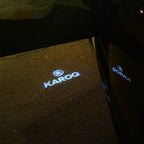 SKODA KAROQ LOGO LIGHTS Nr.110 (cantidad 1 = 2 logo película / 2 luces de puerta)