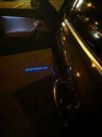 SKODA OCTAVIA LOGO PROJECTOT LIGHTS Nr.104 (quantity  1 =  2 Logo Film /  2 door lights)