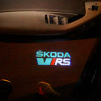 SKODA VRS LOGO PROJECTOT LIGHTS Nr.25 (quantity  1 =  2 Logo Film /  2 door lights)