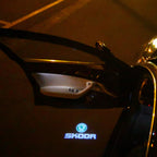 SKODA LOGO PROJECTOT LIGHTS Nr.14 (quantità 1 = 2 Logo Film / 2 luci porta)