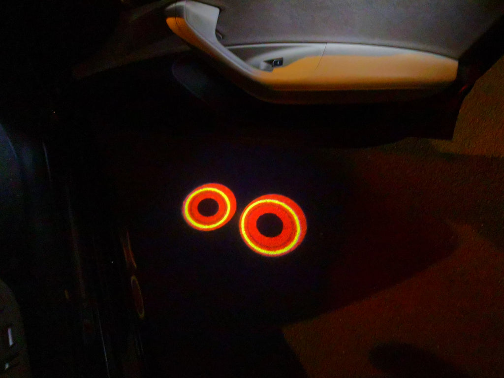 GTR-R35 LOGO PROJECTOR LIGHTS Nr.09 (الكمية 1 = 2 فيلم شعار / 2 باب)