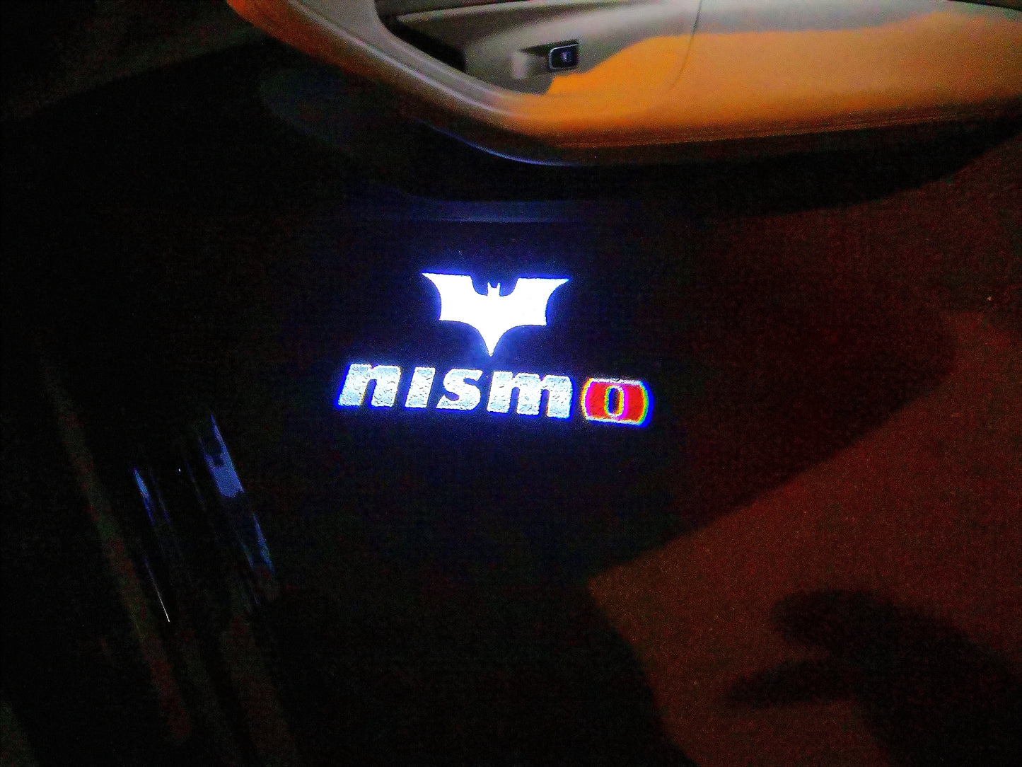 GTR-R35 NISMO LOGO  PROJECTOT LIGHTS Nr.17 (quantity 1 = 2 Logo Films /2 door lights）