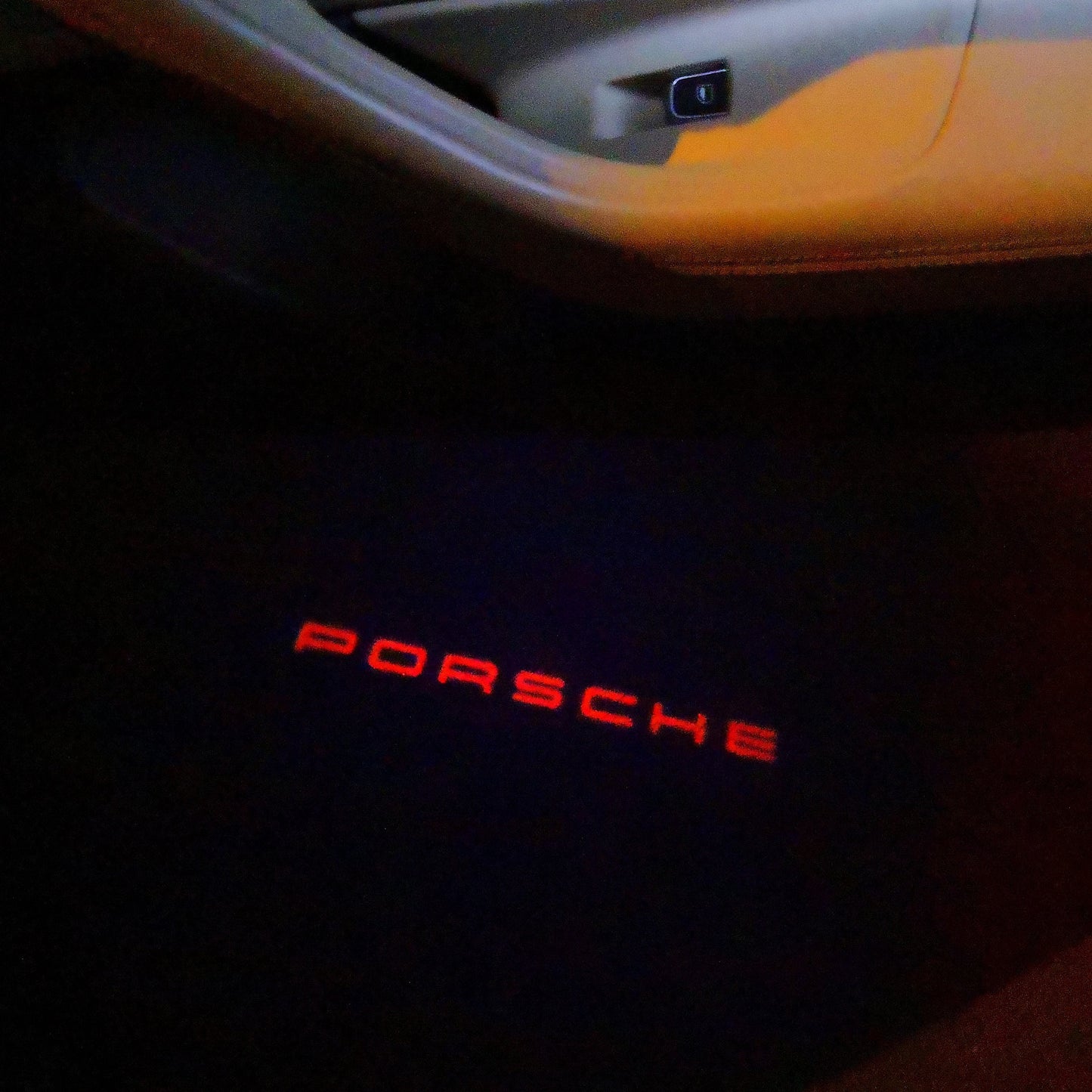 PORSCHE Original LOGO PROJECTOR LIGHTS Nr.31 (Menge 1 = 2 Logo Film / 2 Türlichter)