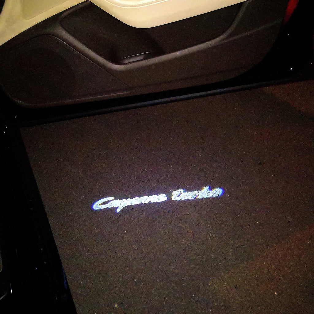 Porsche Cayenne Turbo logo Project LAMP No. 28 (quantity 1 = 2 logo Film / 2 door LAMP)