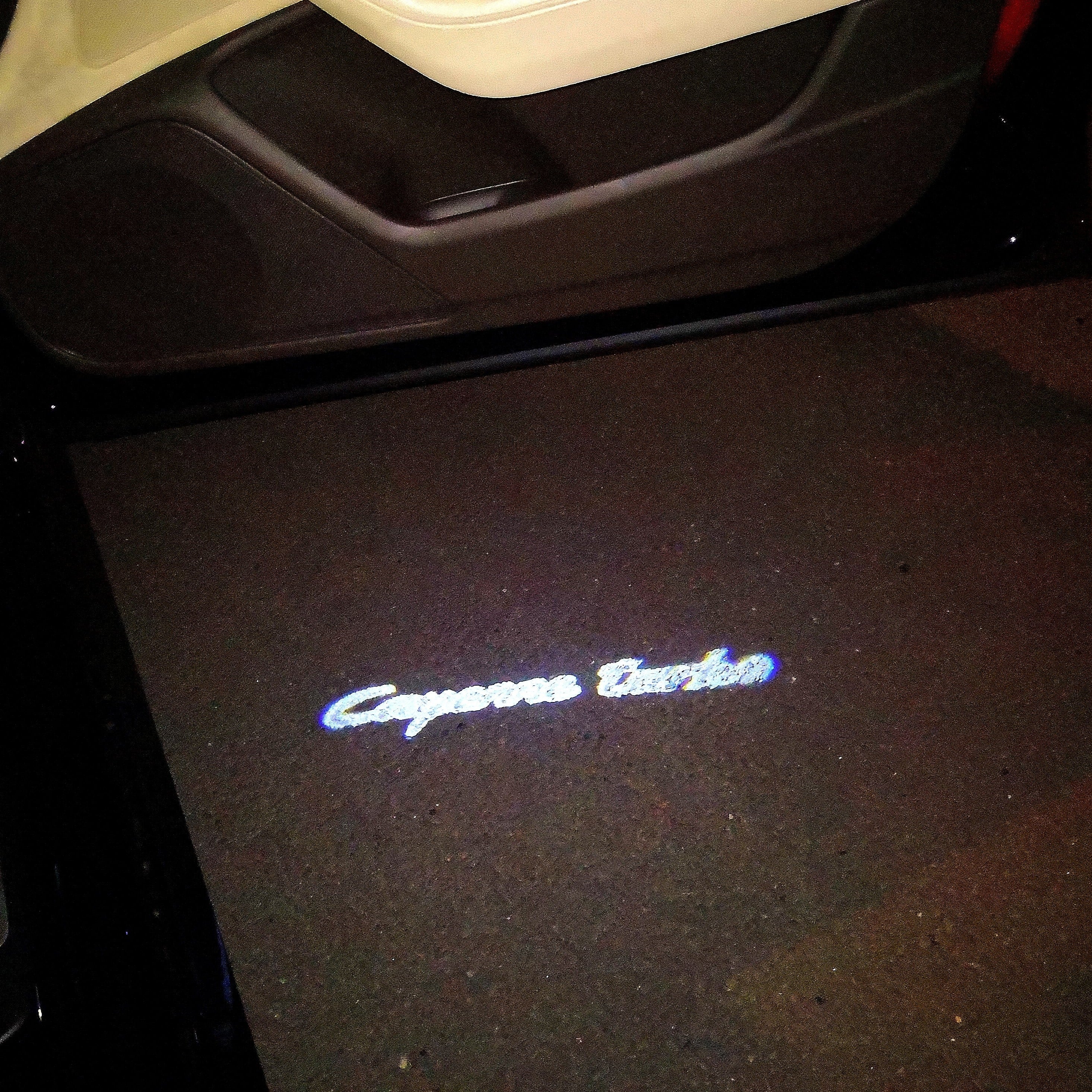 Porsche Cayenne Turbo logo Project LAMP No. 28 (quantity 1 = 2 logo Film / 2 door LAMP)