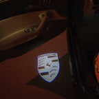 PORSCHE Original LOGO PROJECTOT LIGHTS Nr.06 (quantità 1 = 2 Logo Film / 2 luci porta)
