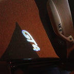 LUCI PROIETTORI LOGO ORIGINALI PORSCHE Nr.03 (quantità 1 = 2 Logo Film / 2 luci porta)