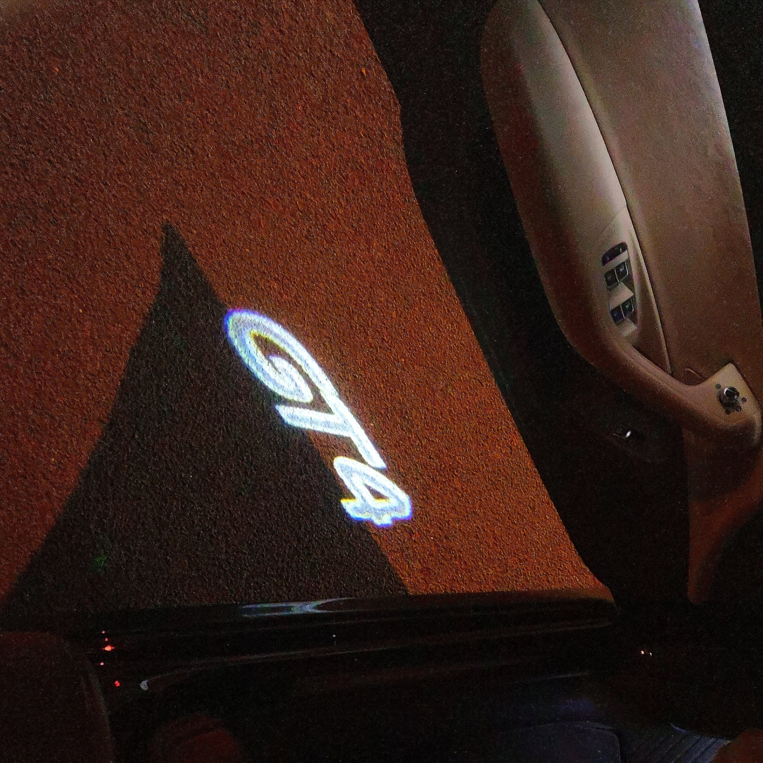 LUCES DE PROYECTOR DE LOGOTIPO ORIGINAL PORSCHE N ° 03 (cantidad 1 = 2 Película de logotipo / 2 luces de puerta)