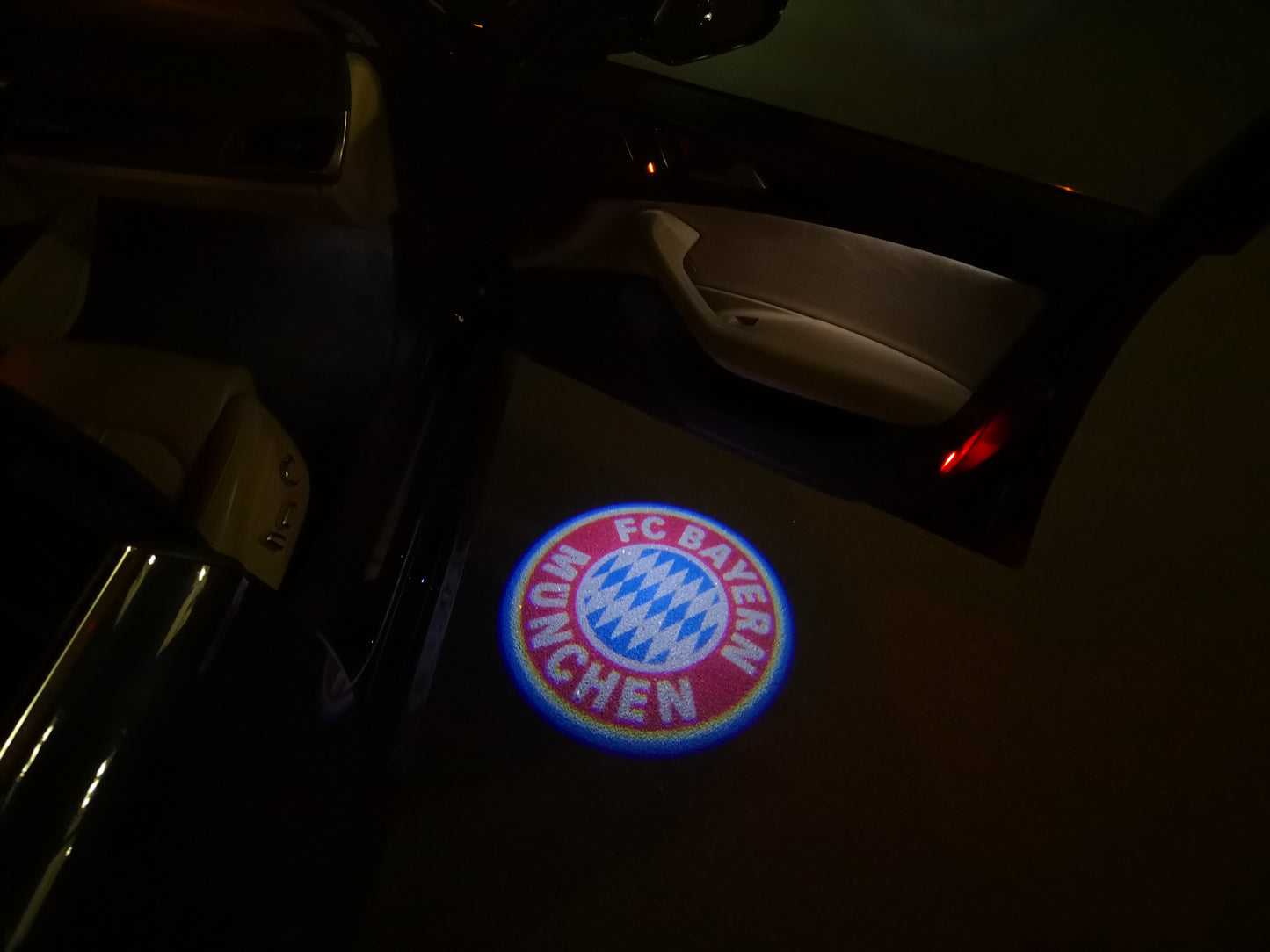 FootBall Club FC BAYERN Logo door lights Nr.239  (quantity 1 = 2 Logo Films /2 door lights）