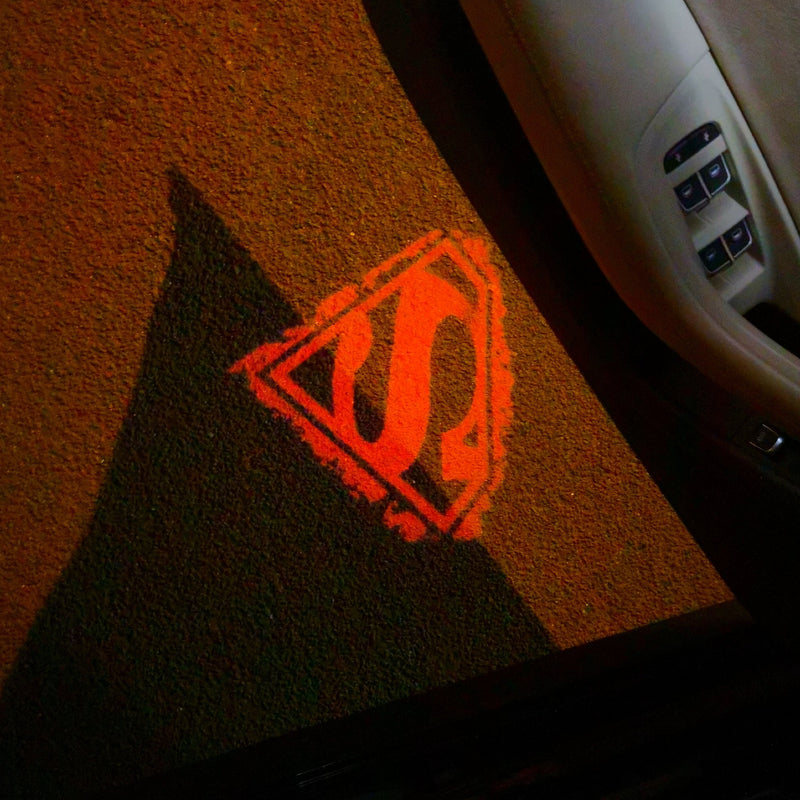 Super Man Logo Nr.216  (quantity 1 = 2 Logo Films /2 door lights）DC Heroes Logo