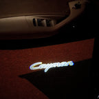 PORSCHE Cayman  LOGO PROJECTOT LIGHTS Nr.10 (quantity  1 =  2 Logo Film /  2 door lights)
