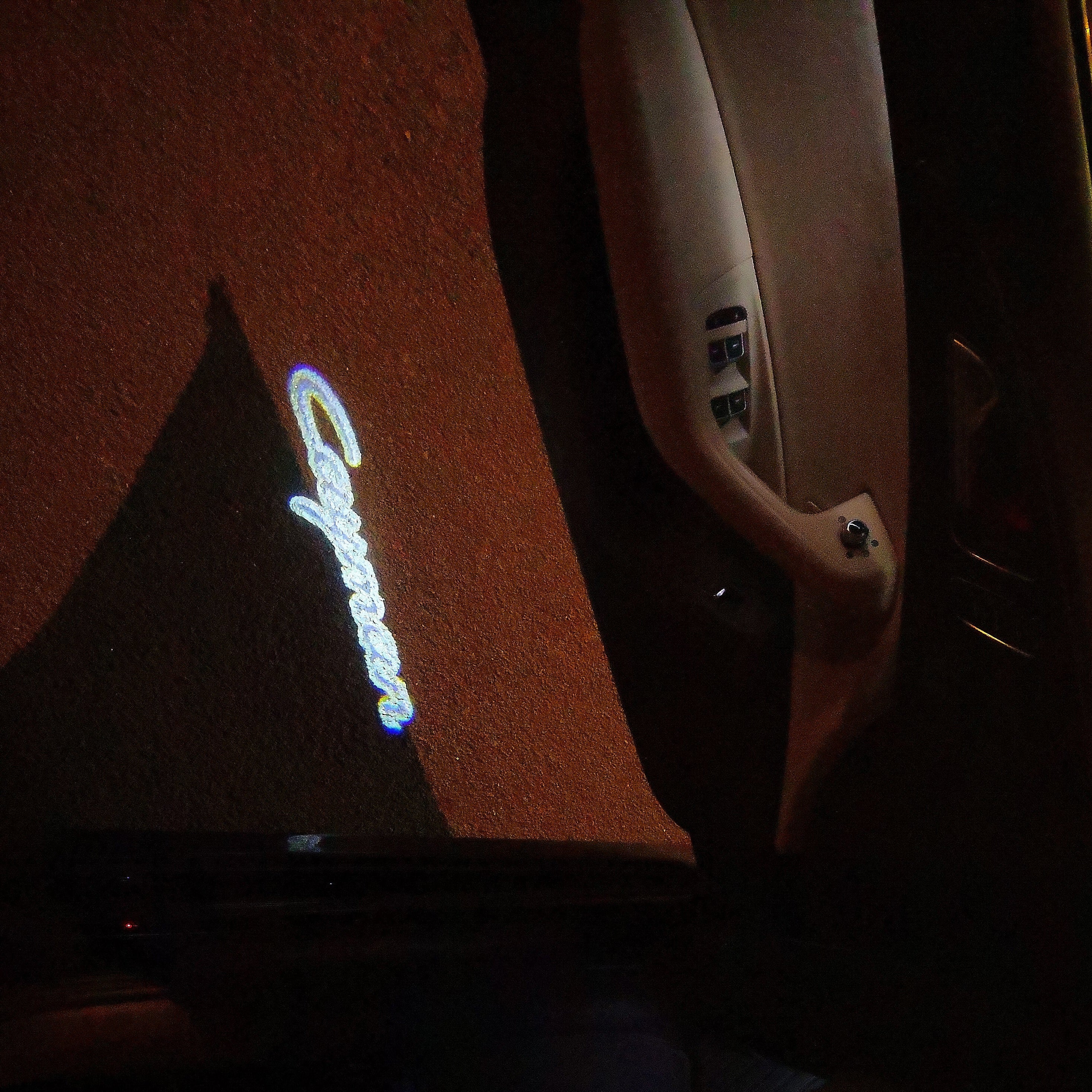 LUCI PORSCHE Cayman LOGO PROJECTOT Nr.10 (quantità 1 = 2 Logo Film / 2 luci porte)