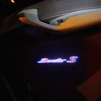 PORSCHE Boxster S LOGO PROJECTOT LIGHTS Nr.17 (quantità 1 = 2 Logo Film / 2 luci porta)