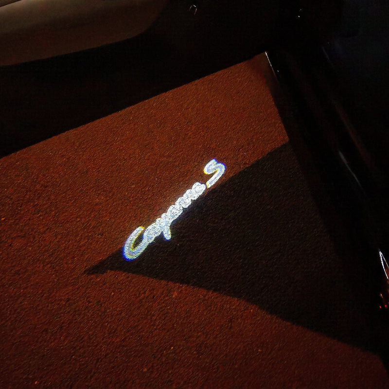 PORSCHE Cayenne S  LOGO PROJECTOT LIGHTS Nr.18 (quantity  1 =  2 Logo Film /  2 door lights)