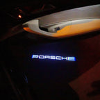 PORSCHE Original LOGO PROJECTOT LIGHTS Nr.02 (quantità 1 = 2 Logo Film / 2 luci porta)