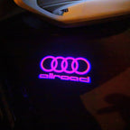 AUDI ALLROAD LOGO PROJECTOT LIGHTS Nr.153  (quantity 1 = 2 Logo Films /2 door lights）