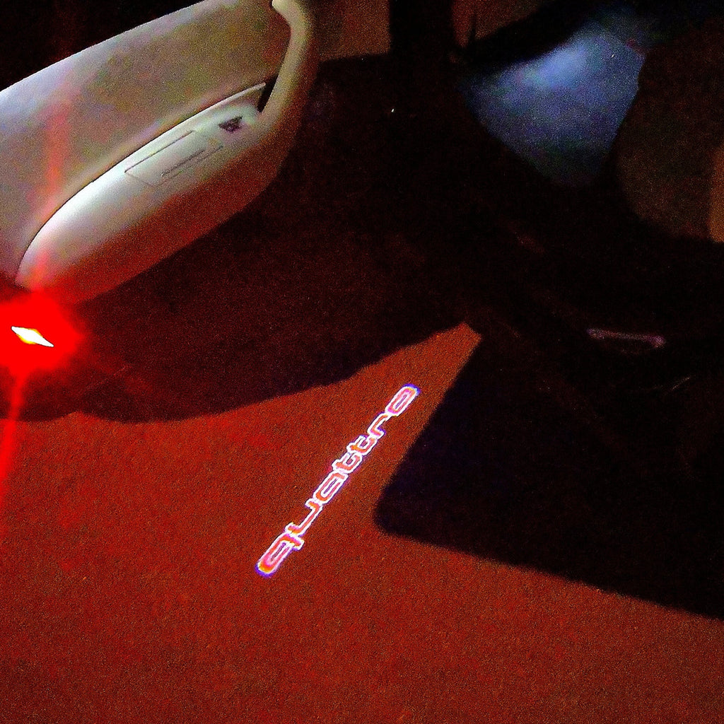 AUDI LOGO PROJECTOT LIGHTS Nr.95 (quantità 1 = 2 Logo Films /2 luci porta)