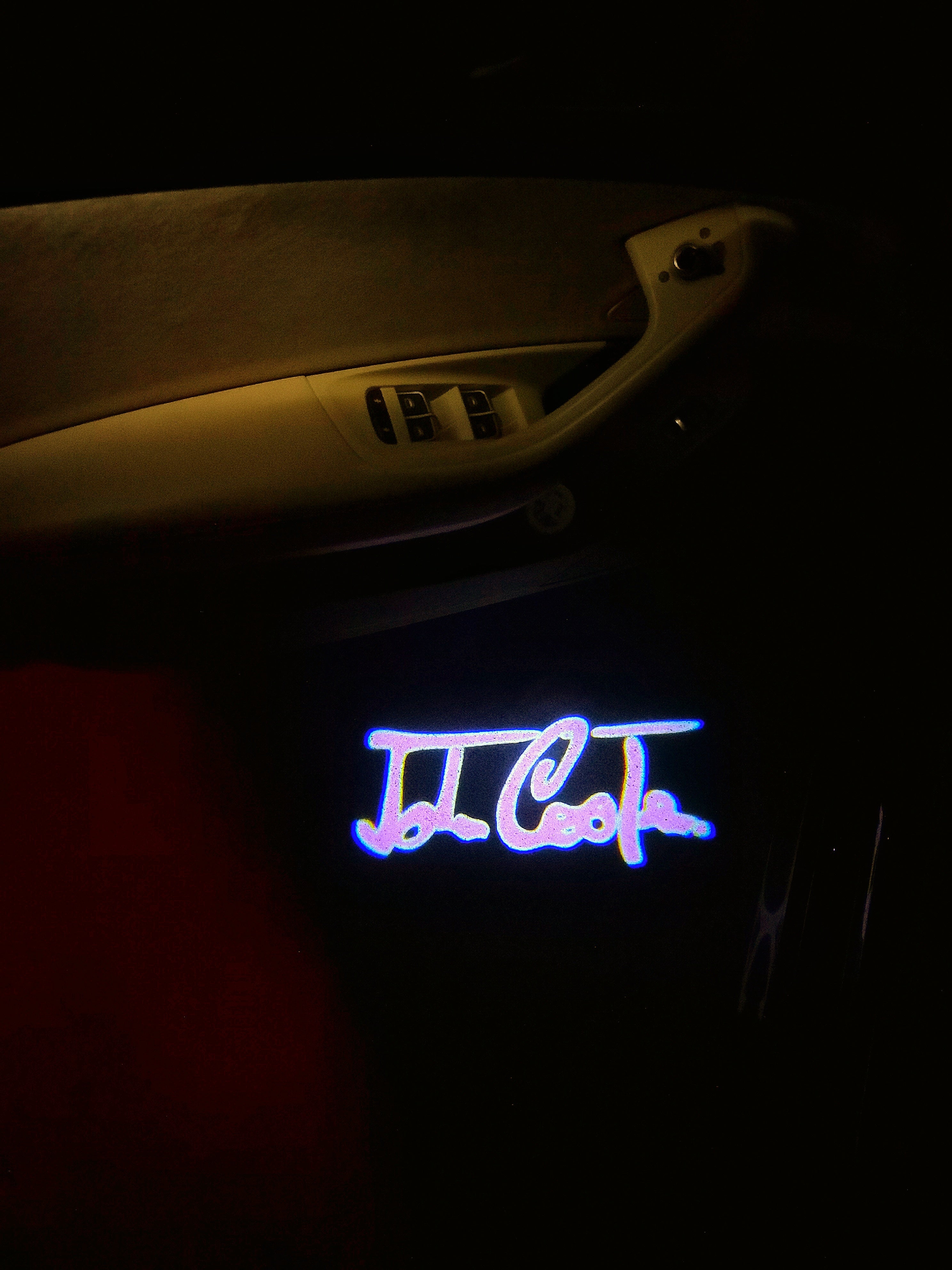 JOHN COOPER LOGO PROJECROTR LIGHTS Nr.112 (quantità 1 = 2 Logo Film / 2 luci porta)