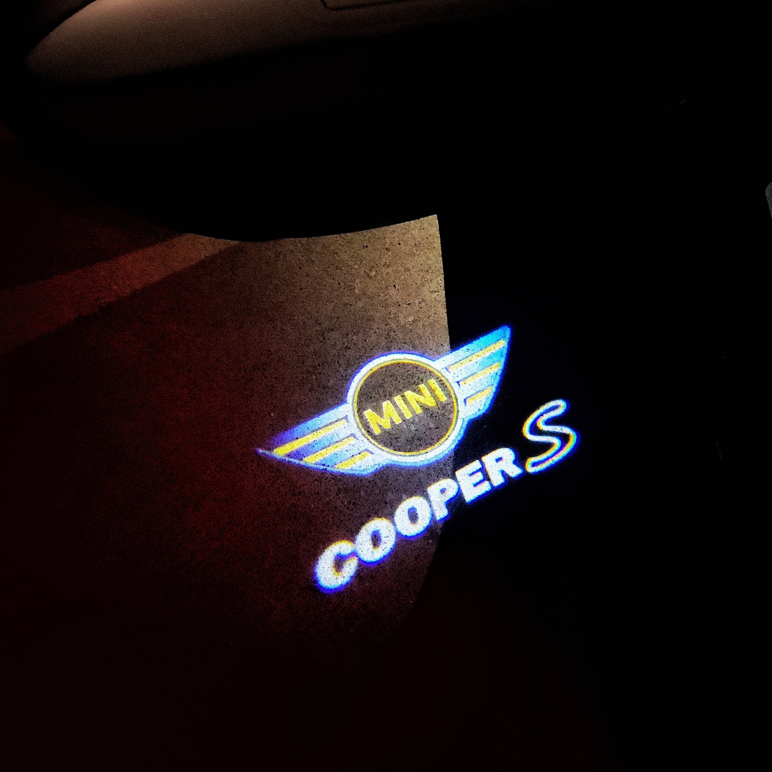 MINI COOPER S LOGO PROJECROTR LIGHTS Nr.96 (quantité 1 = 2 Logo Film / 2 feux de porte)