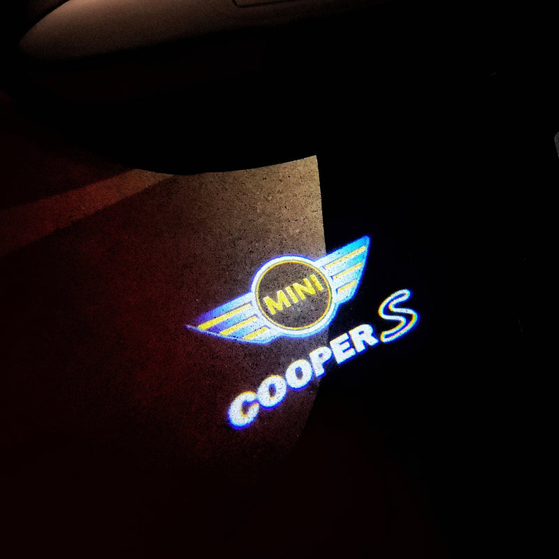 MINI COOPER S  LOGO PROJECROTR LIGHTS Nr.96 (quantity  1 =  2 Logo Film /  2 door lights)